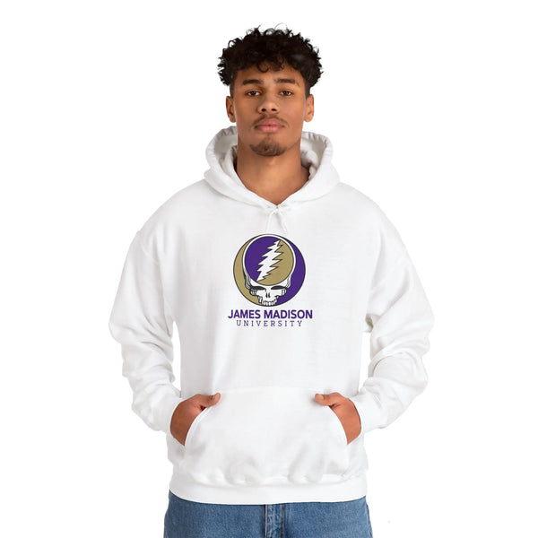James Madison University Grateful Dead Hoodie - Hooded Sweatshirt - JMU StealieShop